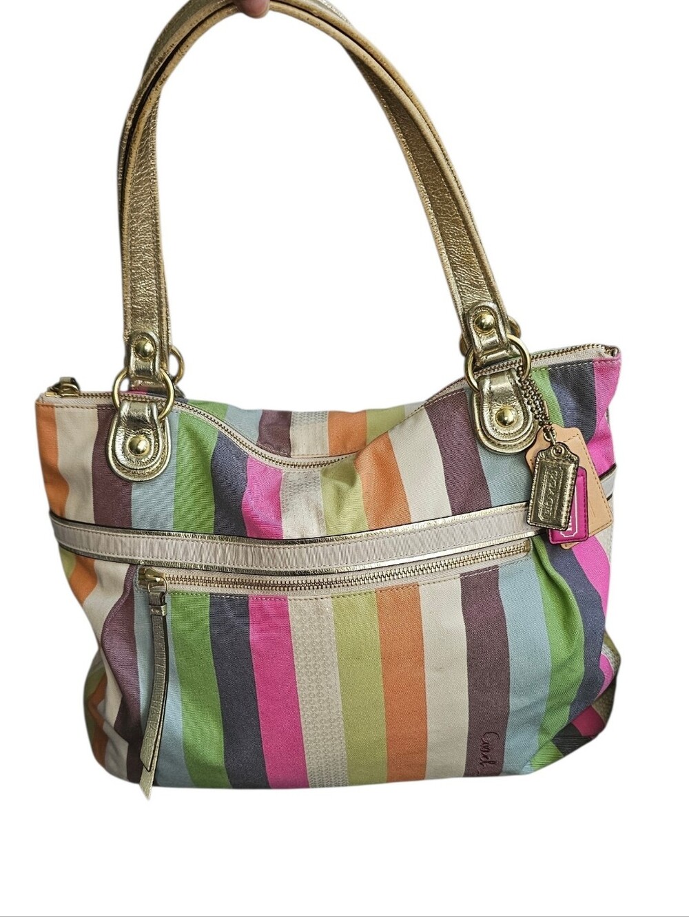 Coach Legacy Stripe Shoulder Bag